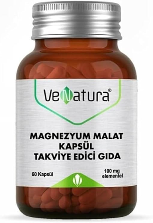 VeNatura Magnezyum Malat Kapsül, 60 Adet, 100 mg