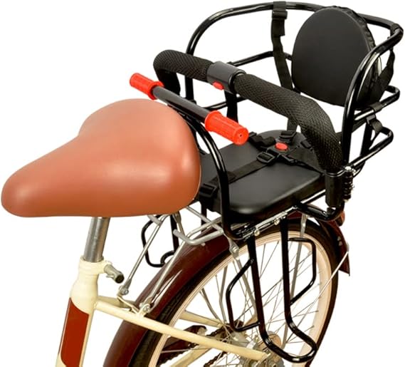Child Bike Seat,Rear Mount Baby Bike Seat,Kids Back Bike Seat Safety Carrier for Adult Bike Attachment,Mountain Bike,Electric Bikes,Bicycles