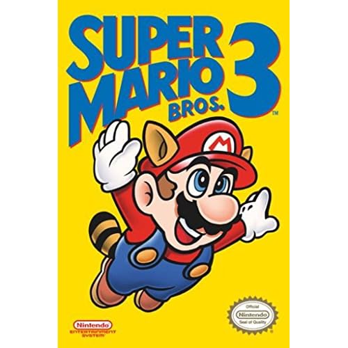 Pyramid America Super Mario Bros 3 Cover Video Game Gaming Cool Wall Decor Art Print Poster 60x90