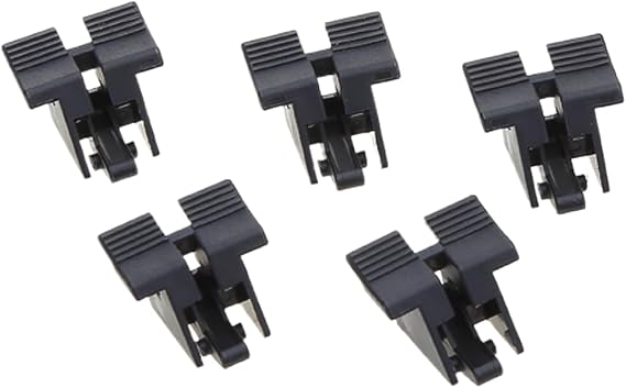 5Pcs PCIE 16x Graphics Card Slot Socket for Desktop Computer Mainboard with Fishtail Fixing Clip Socket Replacement