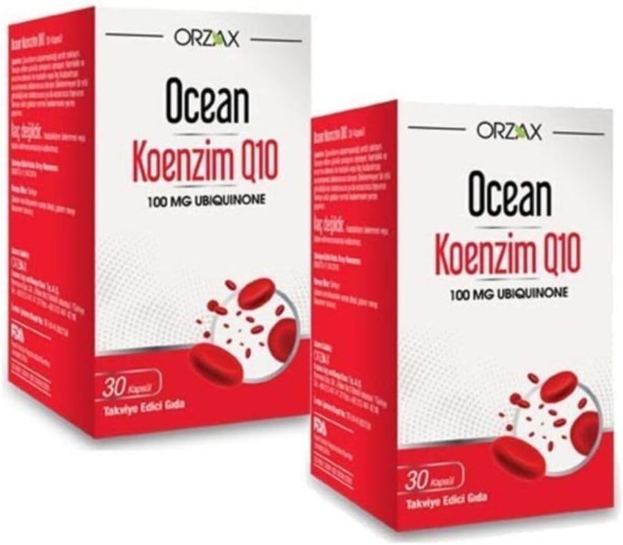 Ocean Koenzim Q10 100 Mg Ubikinon 30 Kapsül 2'li Set
