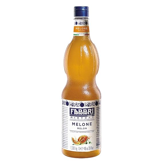 Fabbri Flavoring Syrup, Melon, 33.8oz (1L)