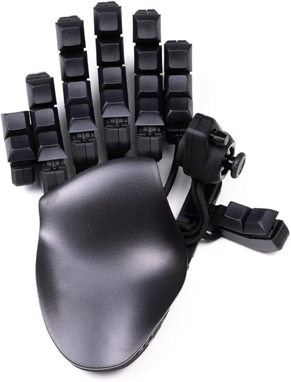 AZERON Keyzen – Keypad with 32 Fully Mappable Keys, 360° Hall-Effect Joystick, Macros, Adjustable Ergonomic Design, Cherry MX Switches, N-Key Rollover. Black, Cherry MX Brown