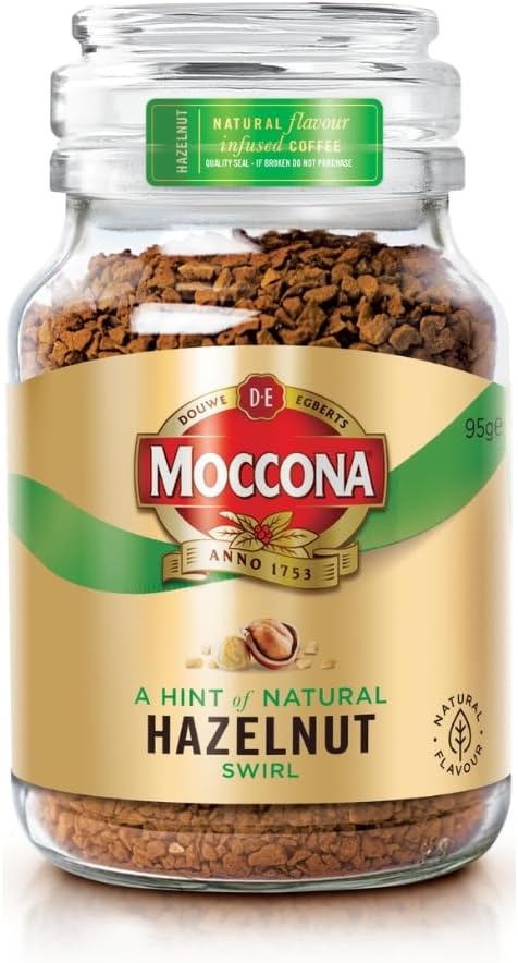 Moccona instant coffee flavored delicious 95 gr in glass jar