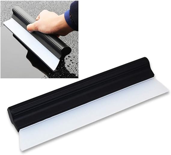 EatingBiting 10.5" Professional Automotive Squeegee Silicone Water Blade Car & Home Use Quick Dry Window Shower Glass Squeegee Dual Silicon Blades, T-bar Cleaning Water Squeegee Blades for Cars, Truck