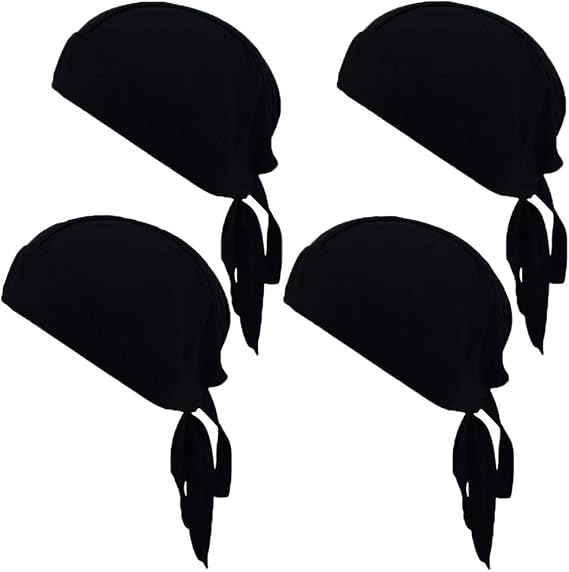 Cooling Do Rags Sweat Wicking Skull Caps Doo Rags Large Motorcycle Dew Rag Head Wrap Bandana Hats Liners for Men and Women