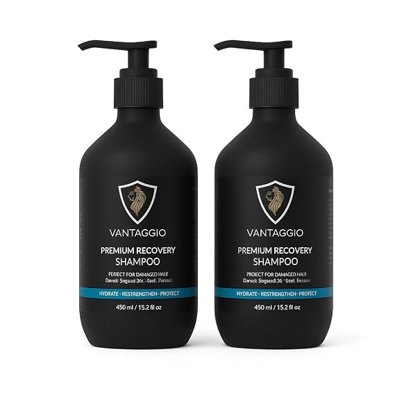 Vantaggio - Premium Hair Growth Shampoo TWO PACK Shampoo for Hair Loss Boosts Hair Growth and Thickening Procapil DHT Blocker fights thinning and Alopecia.