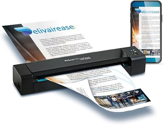 I.R.I.S. IRIScan Anywhere 6 Wifi Duplex Cordless Handheld Scanner - 600 dpi Optical - 24-bit Color - PC Free Scanning - Duplex Scanning - USB