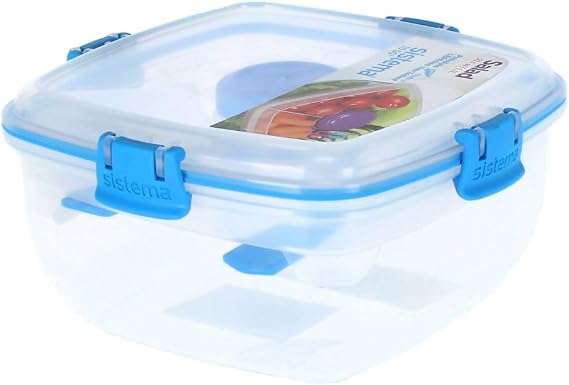 Sistema Salad Container for Lunch with Dressing Container