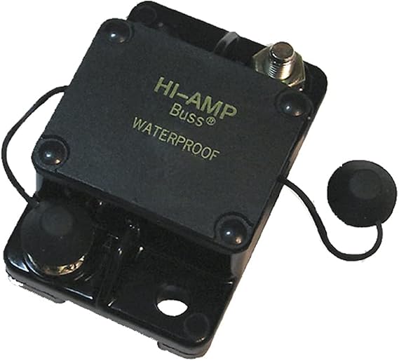 Bussmann CB181F-90 Waterproof High Amp Flush Mount Type I Circuit Breaker (90 Amp), 1 Pack