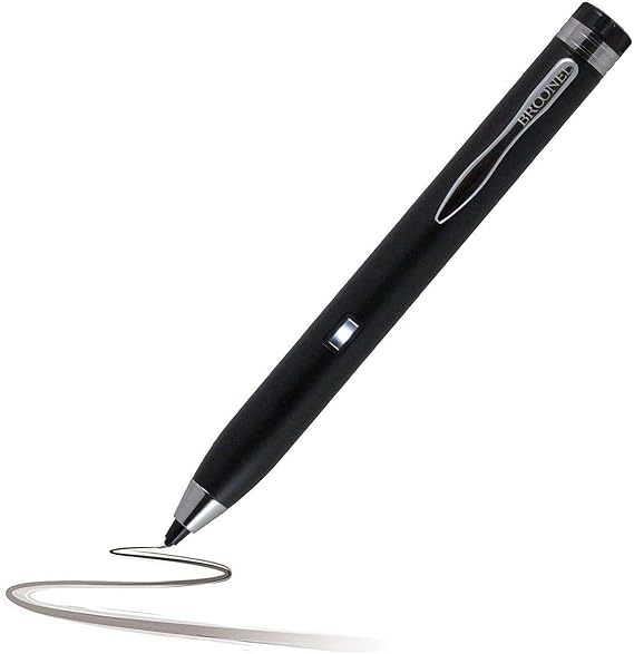 Black Fine Point Digital Active Stylus Pen - Compatible with Facetel 10! Android Tablet