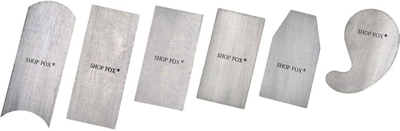 Shop Fox D3294 Scraper Set, 6-Piece, White