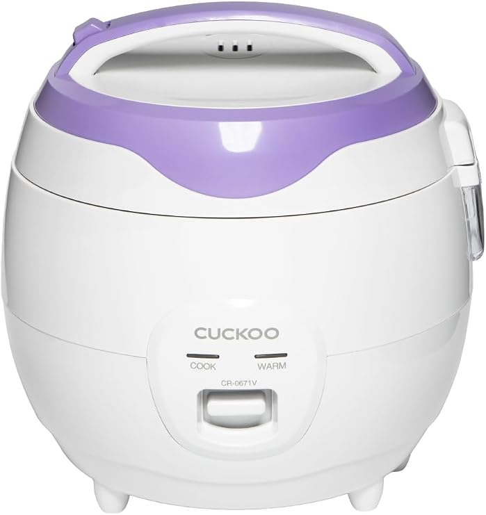 CUCKOO Rice Cooker and Warmer, 12-Cup Cooked, White, CR-0671V