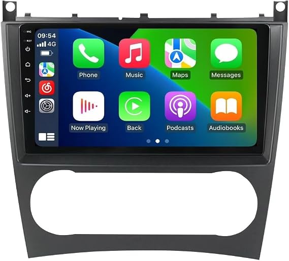 Car Radio Stereo for Mercedes Benz C Class/W203 2004 2005 2006 2007/W209/W219/W169/C180/C200/C230/C240/C320/C350/CLK Dash Kit Car GPS Navigation, 1+32GB 9" IPS Touch Screen Head Unit