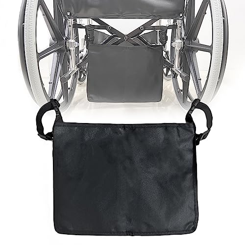 Wheelchair Urinary Drainage Bag Holder - Under Seat Urine Collector Storage Basket with Adjust Buckle Straps for Nephrostomy Bag, Foley Bag,14x 11
