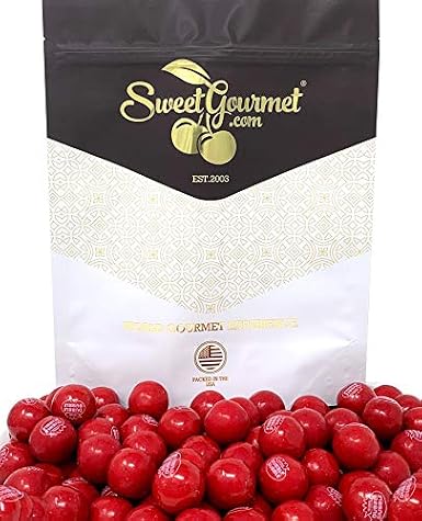 Very Cherry Dubble Bubble Gumballs | Candy Filled Bubble Gum Balls 1" | 1.5 Pounds