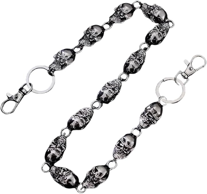 Skull Pants Chains Jeans Chains Wallet Chain Hip Hop Chains Punk Gothic Keyhain Trouser Chain Accessory for Men Women