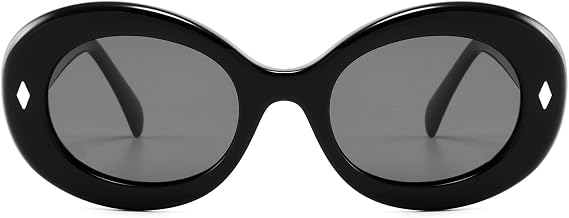 Oval Polarized Sunglasses for Women Acetate Fashion Elegance | Lightweight Retro UV400 Protection
