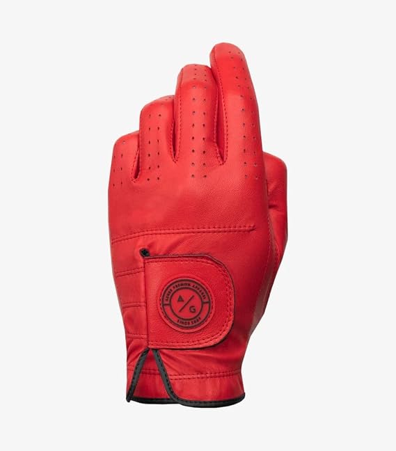 Asher Men's Premium Crimson IGolf Glove Small (goes on Left Hand), flint steel