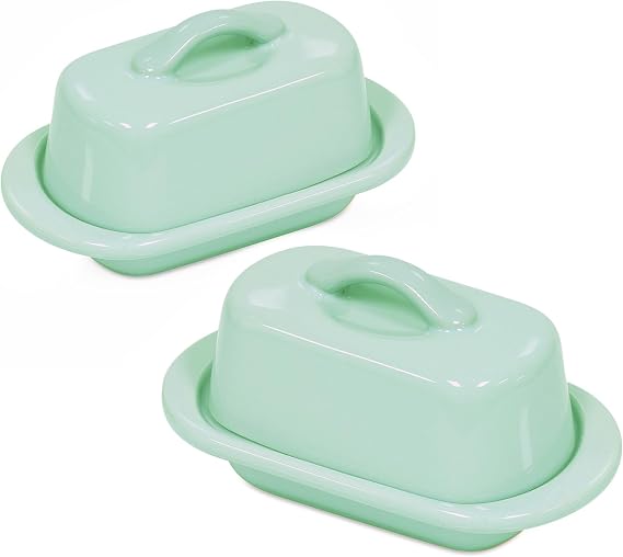 Chantal Mini Butter Dish Set of 2 (Sage Green)