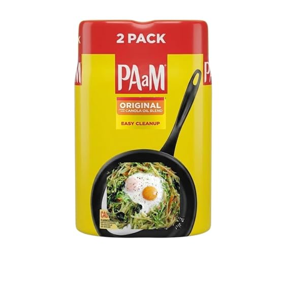 PAaM Original Cooking Spray Non-Stick Cooking Oil Spray for Baking, Frying, Grilling, Air Fryers | Easy Nonstick Pan Spray for Everyday Kitchen Cooking