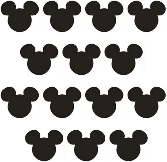 HORNO Cartoon Wall Sticker,Cute Animal Wall Art Easy Removable(Black)