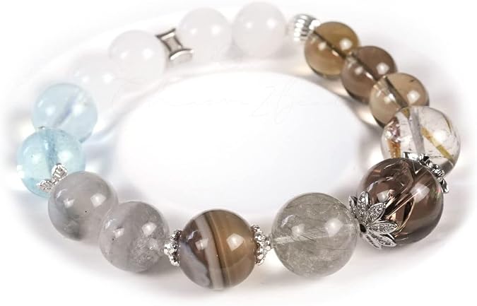 Gemini Horoscope Lucky Guardian Crystal Natural Gemstone Bracelet Handmade Original Design