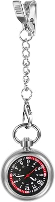 Avaner Clip-on Hanging Lapel Watches: Nurse Fob Analog Quartz Watches with Pulsometer Scale