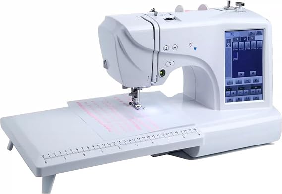 Automatic Sewing and Embroidery Machine with LCD Touch Screen, Built-In Designs and Letters, Large Embroidery Area for Easy Home Sewing Projects
