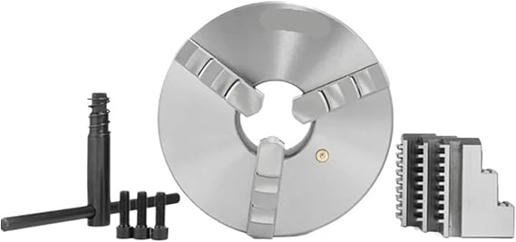 160mm Lathe Chuck 3 Jaw Front Mount 3 Jaw Self-Centering Lathe Chuck K11-160 Metal Lathe Chuck