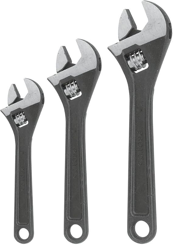 Proto J795SA 3 PIECE BLACK OXIDE ADJUSTABLE WRENCH SET