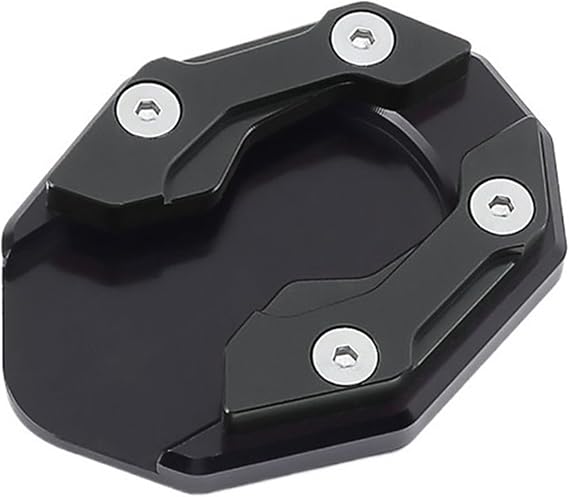 For ha&ojue UHR150 UHR 150 UHR125 UHR 125 Motorcycle Side Kickstand Extension Enlarge Plate Pad Stand Support Accessories(Black No Logo)