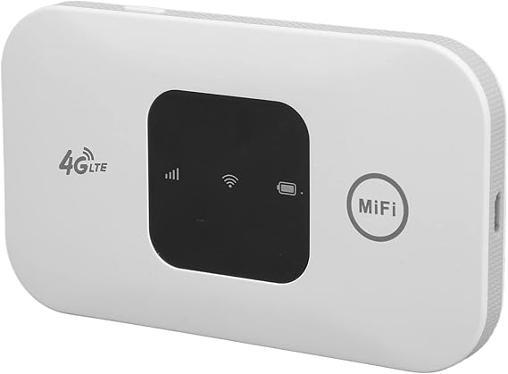 H5577 Portable Small 4G Hotspot Router, Lightweight and Portable Mobile Router with Card Slot,2100mAh Battery, for 7 8 10 and for Linux, White