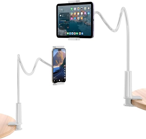 Juo 90CM Acrobat Flexible Tablet and Phone Holder Stand White