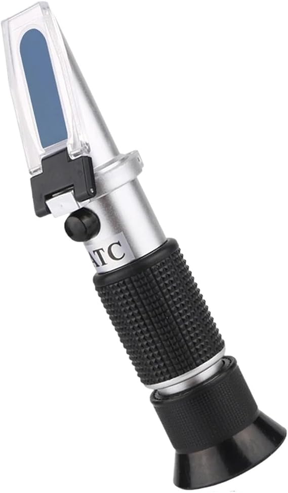 Refractometer, Refractometer Milk Analyzer Digital Concentration Meter 20% ATC Tester Portable(LEC-128-GB)