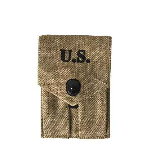 WW2 Model 1911 45 AUTO Double Magazine Pouch Marked