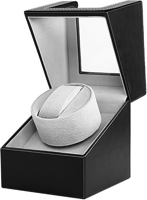 Single Automatic Watch Winder, 2 Adjustable Rotation Modes, Series Connection Supported, USBC Powered Watch Rotator