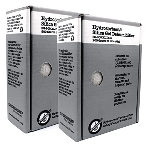 Hydrosorbent 66 Cubic Feet Silica Gel 900 g Pack of 2