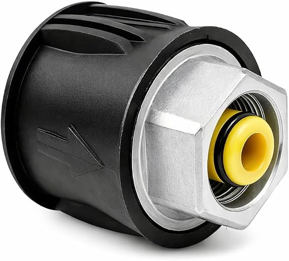 High Pressure Washer Quick-Fitting Pipe Coupling M22F to Quick Connect System for Home and Garden High Pressure Washers Compatible with Various Washer Models and Hose Couplers