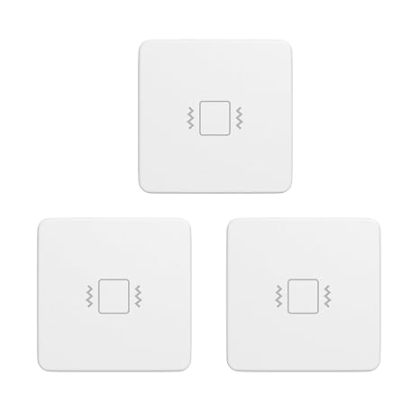 THIRDREALITY Zigbee 振動センサー 3個パック 110dBアラーム付き Zigbee Hubが必要 感度調整可能 SmartThings対応 ZHA/Z2M経由のホームアシスタント Zigbeeハブ内蔵Echoデバイス