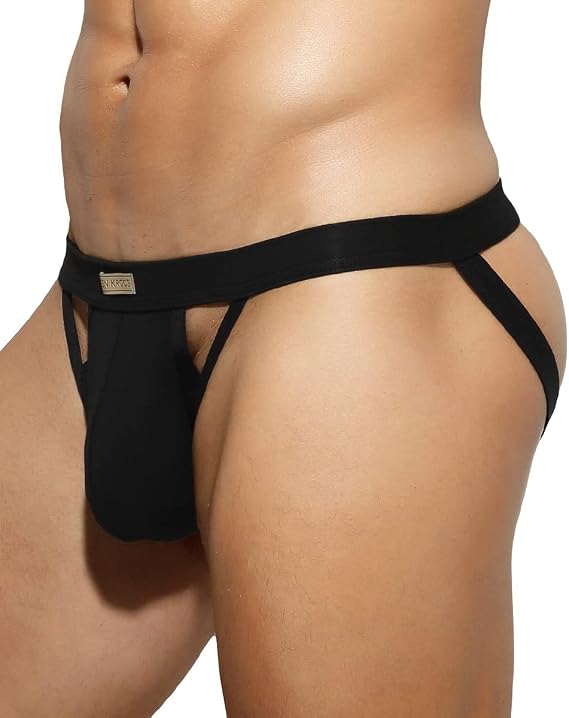 Casey Kevin Men's Jockstrap Sexy Underwear Athletic Supporter for Male Cotton Jock Strap