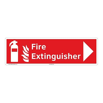 Fire Extinguisher Sign F1002-|Indoor Photoluminescent 17 X 5 |ANSI Signs|Sign for Manufacturing, Medical, Power Stations, Chemical Plant, Fuel Storage, Public Buildings