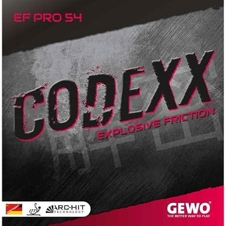 GEWO Rubber Codexx EF Pro 54 - Explosive Friction Table Tennis Rubber