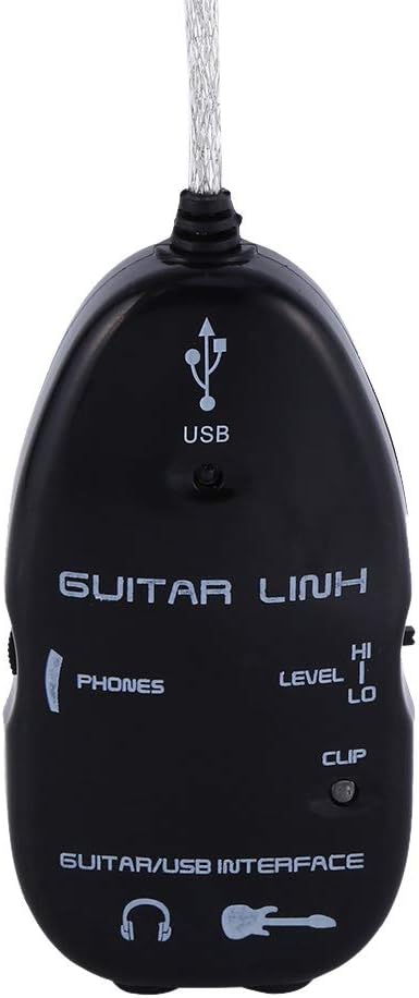 RockSmith Pc Guitar to USB, Link Audio Vga to Interface Cable for Pc Recording Adapter