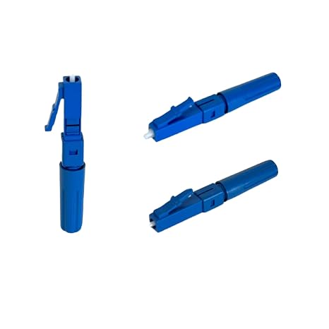 Fibershack - LC Fiber Optic Quick Connector - 10 Pack - LC/UPC Fiber Connector for Fast Optical Cable Assembly - Ideal for 1.25mm LCUPC Cable Splicing - SM SX