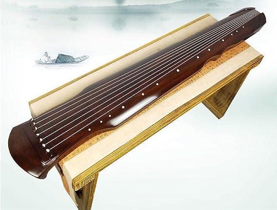 LANDTOM High Level 60Years +Fir Wood Guqin (Gelatinum Cornus cervis/Lu Jiao Shuang Antler Frost included) for Beginner and Intermediates (brown)