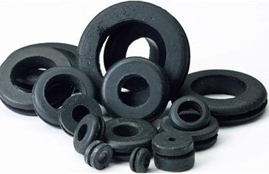 Electriduct Rubber Grommet Seal Gasket O-Ring Bushing - 1/8" x 3/32" x 3/8" x 1/2" x 5/16" - Pack of 50 Grommets
