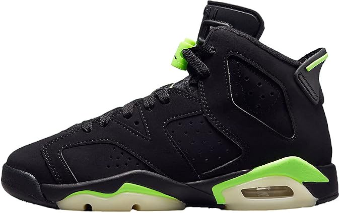 Air Jordan 6 Retro in Black & Electric Green by Nike