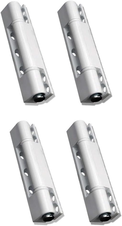 4PCS 90mm STEEL White Hinge High Quality 90mm - Pin - Metallic White Easy Assembly