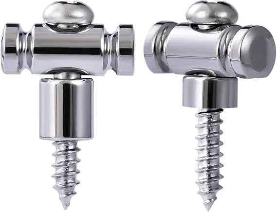 Guyker Guitar Roller String Retainers(Set of 2) String Guide, Strings Trees Replacement Part for Electric Guitars, SR1 Chrome